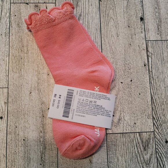 Janie and Jack Coral Toddler Socks - Picture 2 of 2